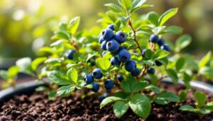 Blauwe bessen kweken: in zure potgrond in maart geplant geven ze jarenlang oogst