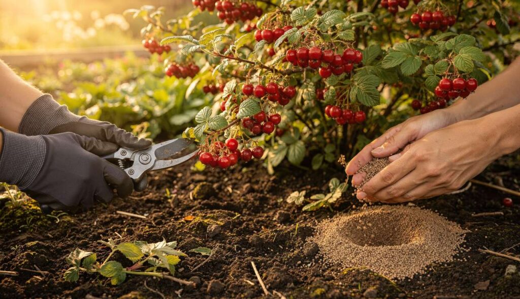 Vóór 15 maart: deze 2 handelingen in de tuin verdubbelen de oogst van dit rode vruchtje dat velen vergeten